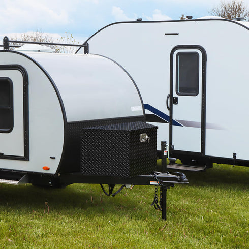 TUFFIOM 33 Inch Aluminum Trailer Tongue Tool Box