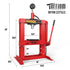 TUFFIOM 10-Ton Hydraulic Shop Press with Pressure Gauge