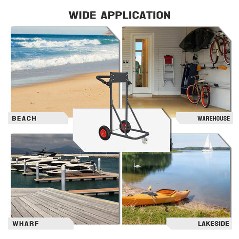 TUFFIOM 440lbs Boat Motor Engine Carrier Dolly Cart With Wheels