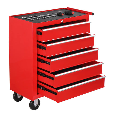 TUFFIOM 5-Drawer Rolling Tool Chest with Wheels