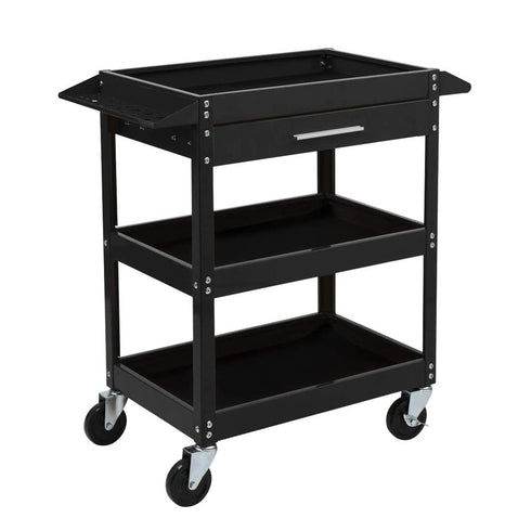 TUFFIOM 330 LBS 3-Tier Rolling Tool Cart With Drawer