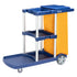 TUFFIOM 500lbs 3-Shelf Cleaning Janitorial Cart With Wheeled