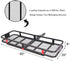 TUFFIOM 500lbs Hitch Basket Cargo Carrier Rack