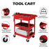 TUFFIOM 330 LBS 3-Tier Rolling Tool Cart With Drawer