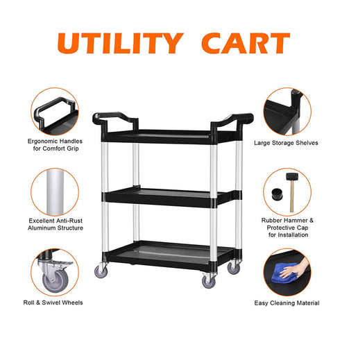 TUFFIOM 330 LBS Heavy Duty Utility Service Cart