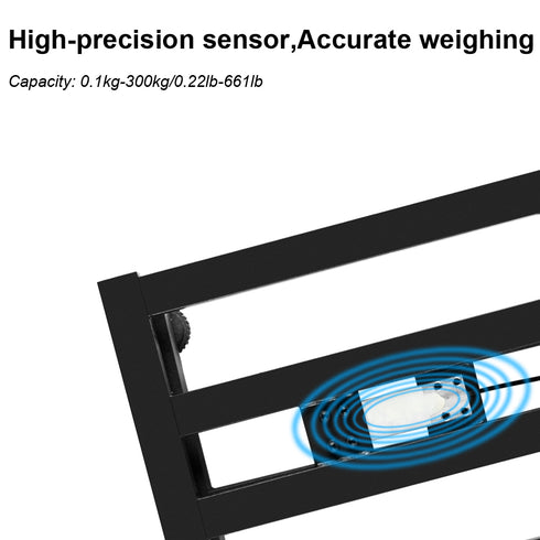 TUFFIOM G7S 661lb Weight Electronic Platform Scale With LCD Display Stainless Steel