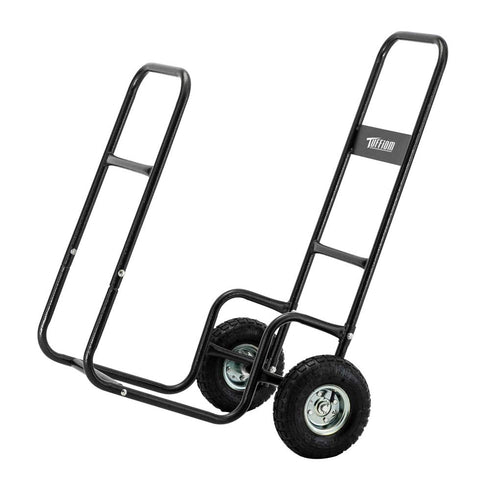 TUFFIOM Firewood Log Cart with Rolling Wheel