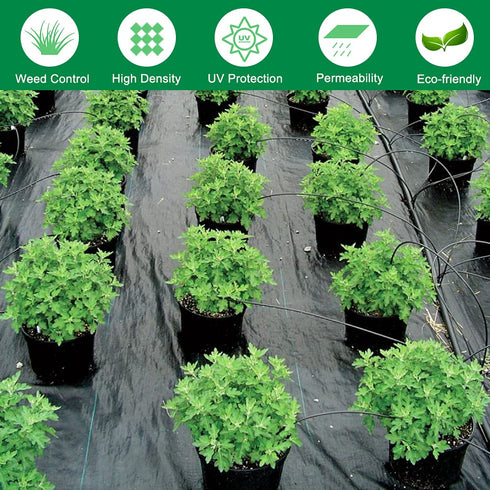 TUFFIOM Weed Barrier Landscape Fabric Outdoor Ground Cover