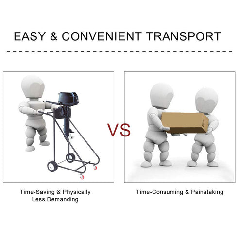 TUFFIOM 315lbs Boat Motor Stand Engine Carrier Dolly Cart With Wheels