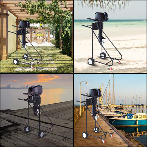 TUFFIOM 315lbs Boat Motor Stand Engine Carrier Dolly Cart With Wheels