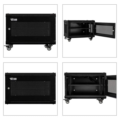 TUFFIOM 19in Casters Network Cabinet Enclosure