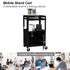 TUFFIOM AV Cart Rolling Storage Stand with Locking Cabinet Keyboard Shelf