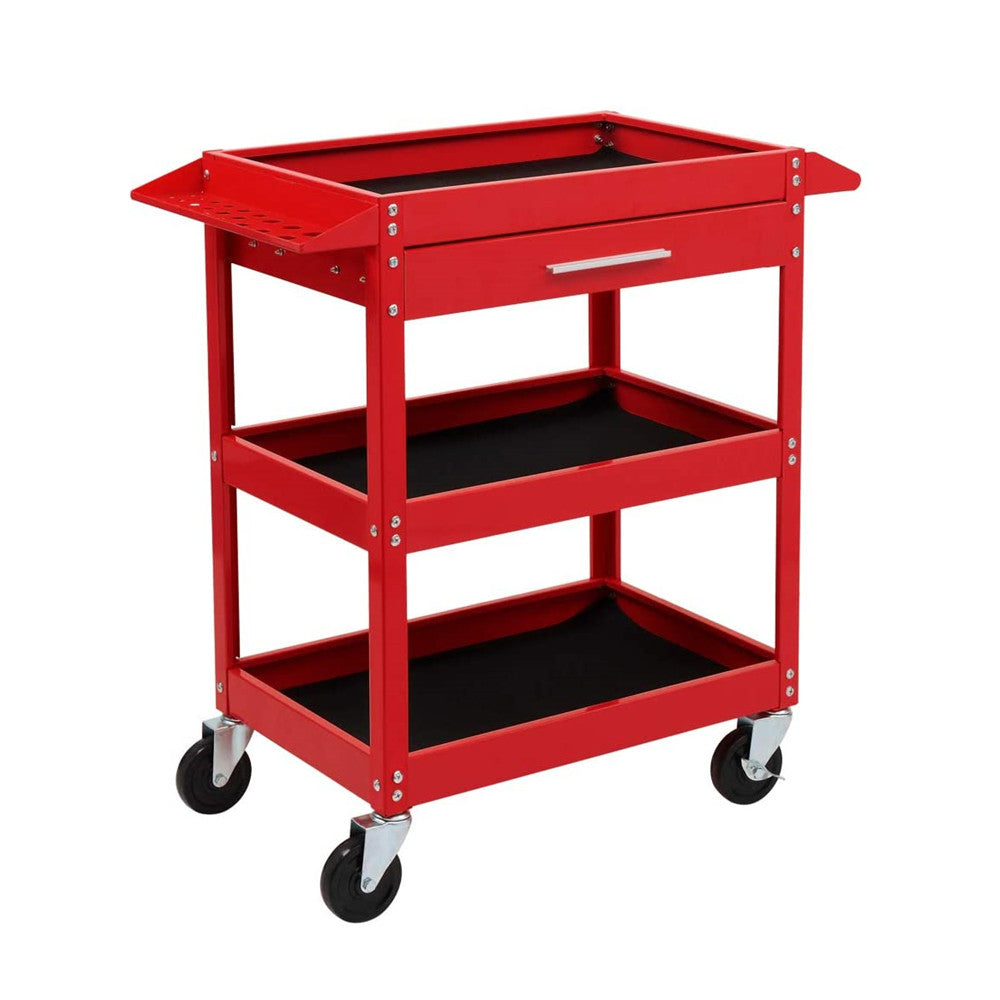 3 tier Utility Rolling Plastic Storage Cart Trolley With - Temu